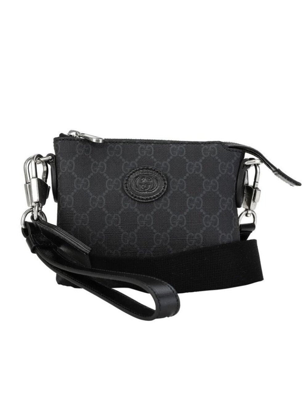 Gucci Shoulder Bag Interlocking G Black